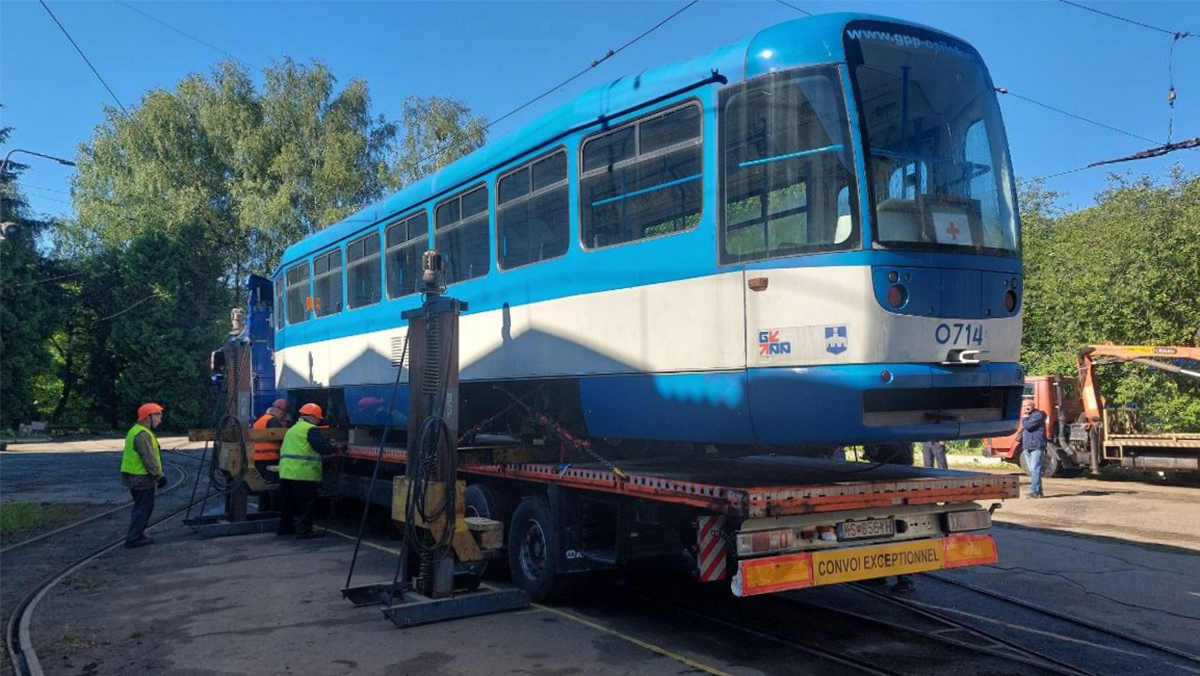 Останні трамваї з Осієка: завершена доставка всіх 6 вагонів до Житомира